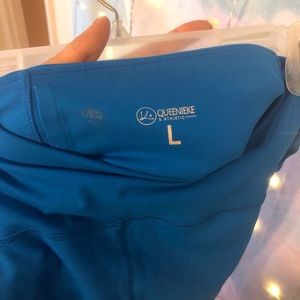 Queenieke Large Blue Athletic Leggings